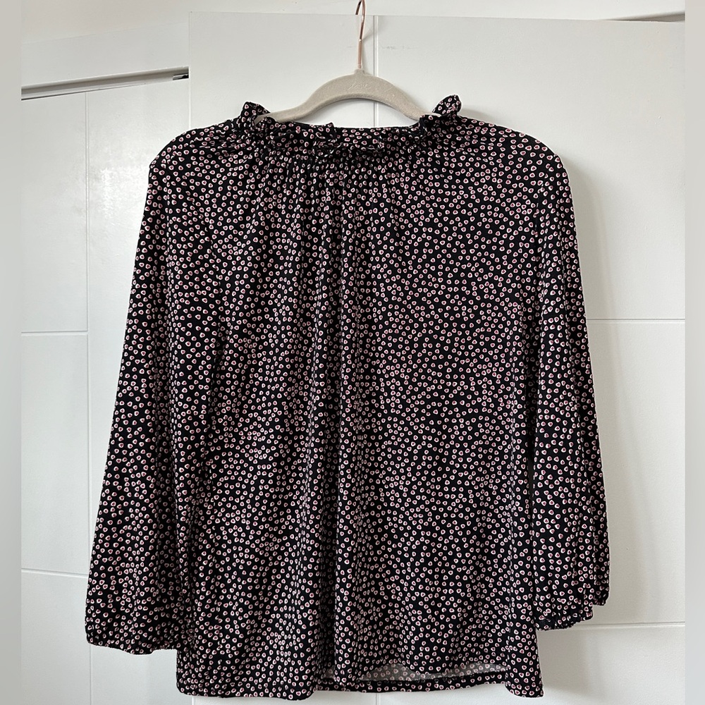 Adrianna Papell 3/4 sleeve printed blouse size M